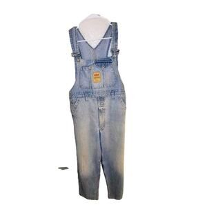 Ikeda Vintage Overalls Canada 100% Cotton BIB Carpenter Denim Size L